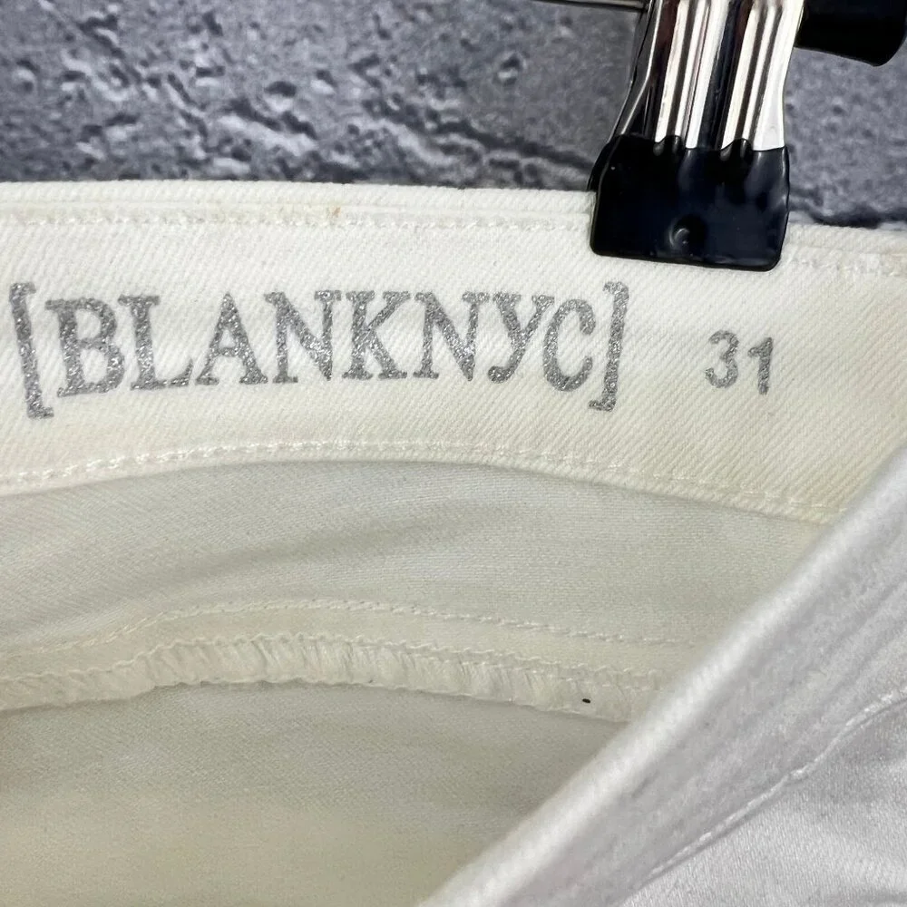 BlankNYC‎ Womens Size 31 White Skinny Jeans 30 inch Inseam